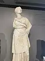 A Roman marble statue of Minerva.