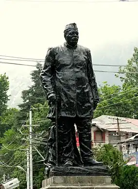 Statue of Govind Ballabh Pant, at Mall Road, Nainital.