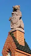 Statue of bear carrying the coat of arms of the Margraviate of Brandenburg, Berlin