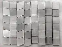 Untitled, 1966, aluminum, in 1964, Stażewski began making reliefs using copper and aluminum that highlighted the intrinsic visual properties of metal (private collection)