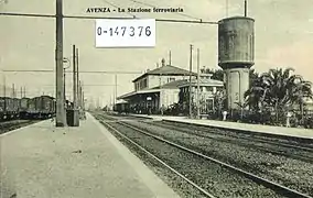 A view from the northern part of the station of Avenza in the mid-1920s