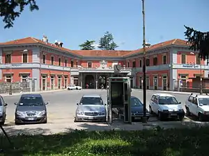 The passenger building.