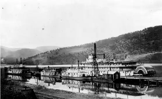 Steamboats at Okanagan Landing, 1916