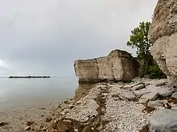 Limestone cliffs of Steep Rock