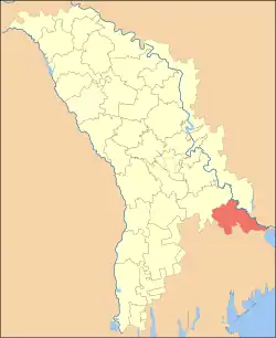 Location of Ștefan Vodă