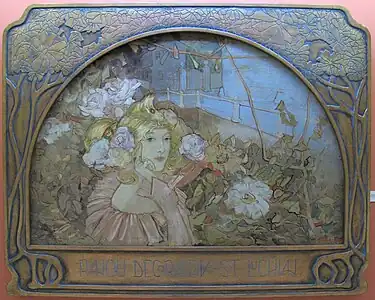 Spring, decorative panel by Ștefan Luchian (1901)