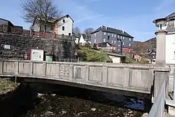 Bridge across the Steinach River in Steinach seein in April 2012