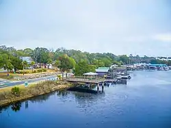Steinhatchee as seen from the 10th Street Bridge facing east, February 2011