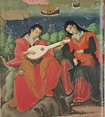 Namban art, screen painting, circa 1600.