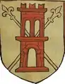 Coat of Arms of the House of det to Cassono della Torre by Tino di Camaino, in the Basilica di Santa Croce, Florence.