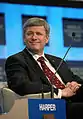 Rt. Hon. Stephen Harper  PC MP, 22nd Prime Minister of Canada. (BA in Economics, 1985; MA in Economics, 1991)