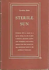 Book jacket cover of Sterile Sun (1938)