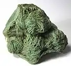 Green Stilbite-Ca, which gets its color from inclusions of celadonite