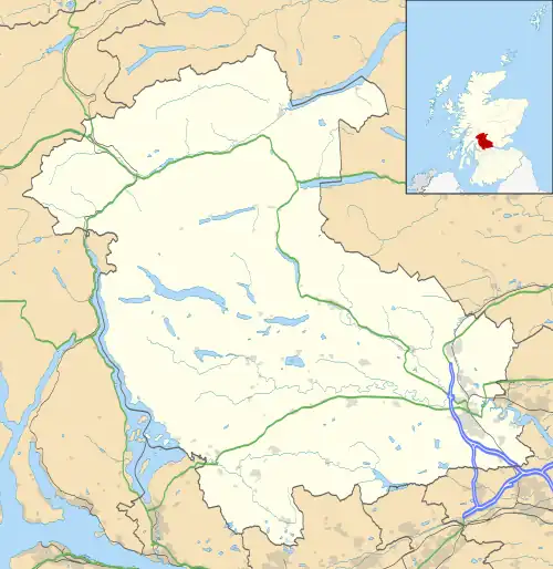 Fallin is located in Stirling