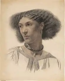 Fanny Eaton, a Jamaican-born British art model known for her work with the Pre-Raphaelite Brotherhood