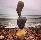 A rock balance, England, 2013.