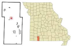 Location of Galena, Missouri