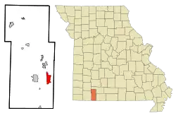Location of Indian Point, Missouri