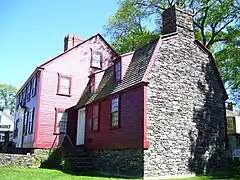 Stone ender on Memorial Boulevard in Newport, Rhode Island