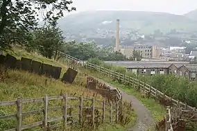 The Rawtenstall end of the valley