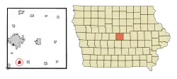 Location of Huxley, Iowa