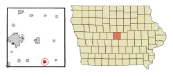 Location of Maxwell, Iowa