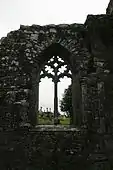East window of the north transept of Strade Friary