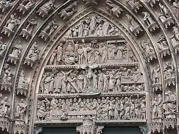 Tympanum of the central portal