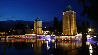 The Ponts Couverts by night