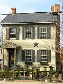 House with a barnstar in Strasburg, Pennsylvania
