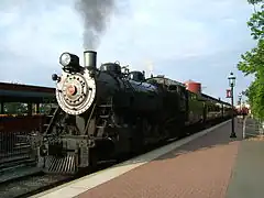 No. 90 pulling into East Strasburg Station on May 13, 2006.