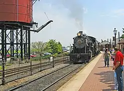No. 90 pulling into the Strasburg Rail Road station on May 12, 2007.