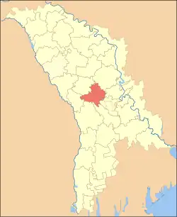 Location of Strășeni