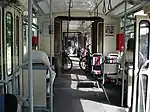 Inner view of the tram