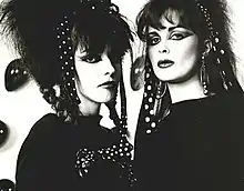 Strawberry Switchblade:Rose McDowall (left) and Jill Bryson (right).