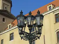 A historical Slovak lamppost