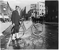 Street Types of New York City-Messenger boy and bike