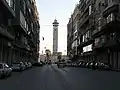 The Great Mosque as seen from Sabaa Bahrat square through A. M. Riyad street