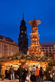 The Striezelmarkt in Dresden, Germany