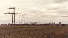 Converter station for Kontek HVDC ín Bentwisch, Germany.