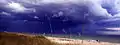 Summer storm approaching the beach at Hutchinson Island