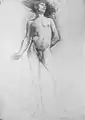 Study of a Standing Male Nude at the Metropolitan Museum of Art, 1885