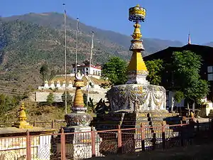 Stupas at Rangjung, E. Bhutan