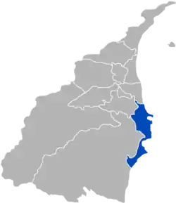 Location of Suao in Yilan