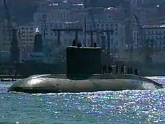 An Algerian Kilo-class submarine