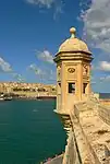 Gardjola at the Spur, Senglea, Malta.