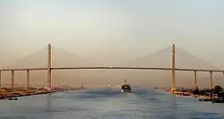 The Egyptian-Japanese Friendship Bridge in El Qantara, Egypt.