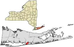 Location within Suffolk County and the State of New York.