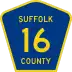 County Route 16 marker