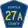 County Route 27A marker